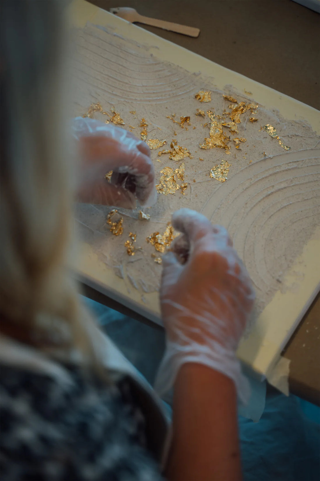 NEU: Office Art - Strukturpaste auf Leinwand