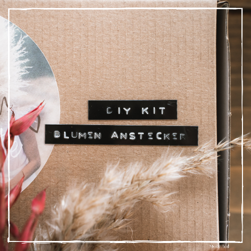 DIY Kit - Anstecker/ Boutonniere aus Trockenblumen