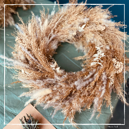DIY Kit - Trockenblumen Tisch- oder Türkranz