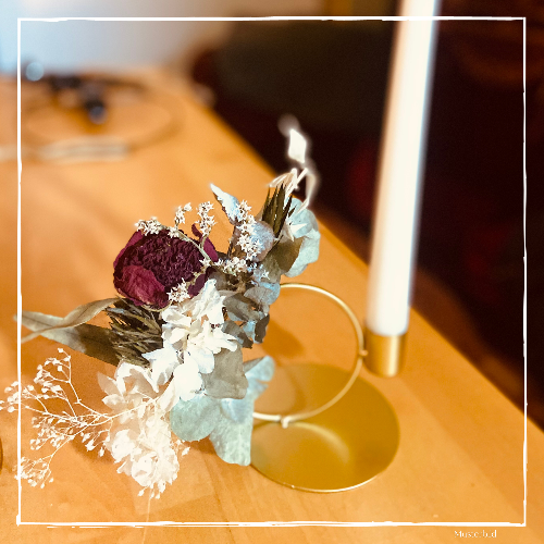 DIY Kit - Stabkerzen Hoop aus Trockenblumen