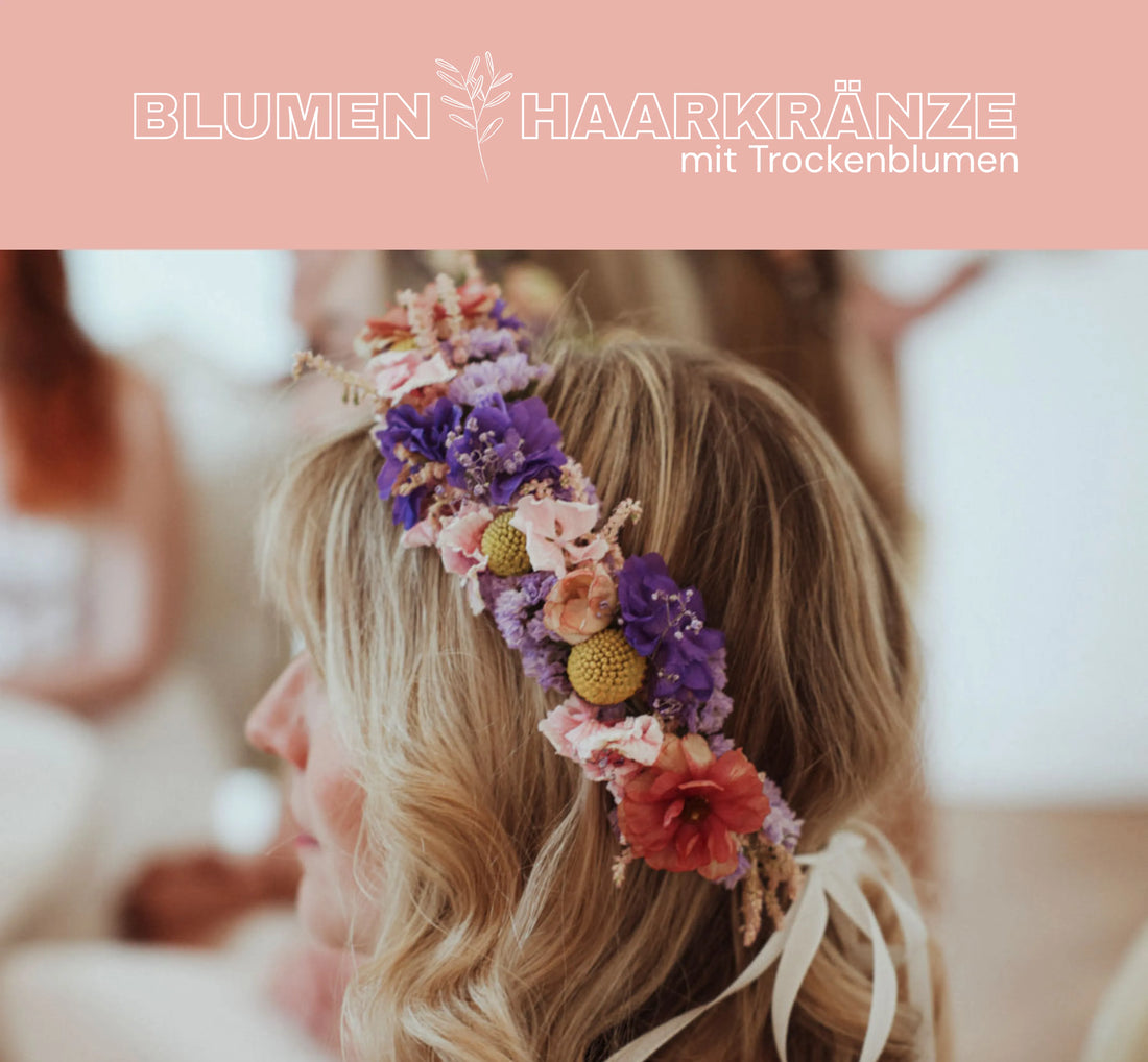 Trockenblumen Haarkränze