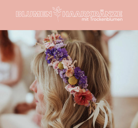 Trockenblumen Haarkränze