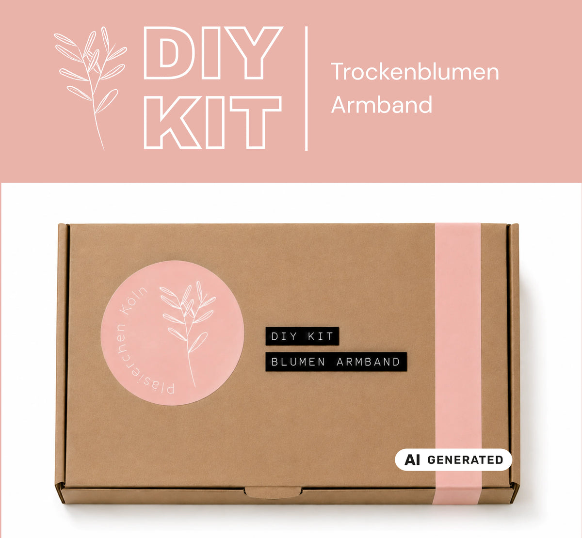 DIY Kit - Armband aus Trockenblumen