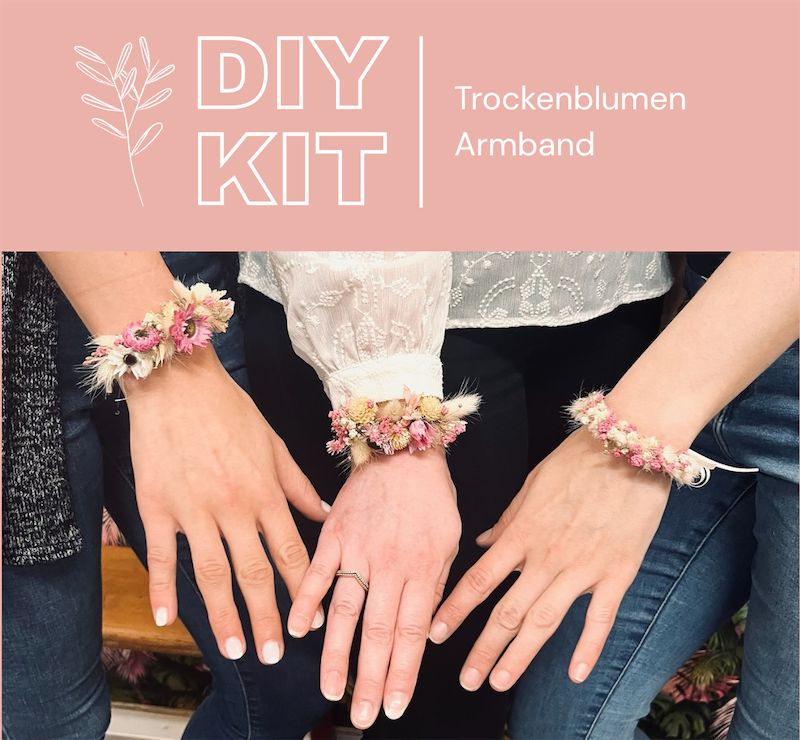 DIY Kit - Armband aus Trockenblumen