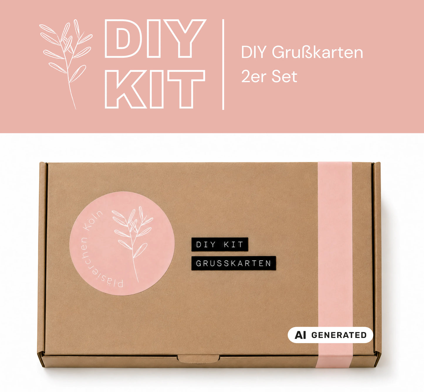 DIY Kit - Grußkarten 2er Set