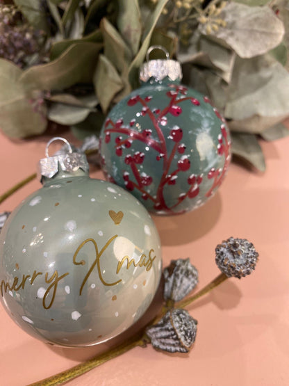 Weihnachtskugeln gestalten