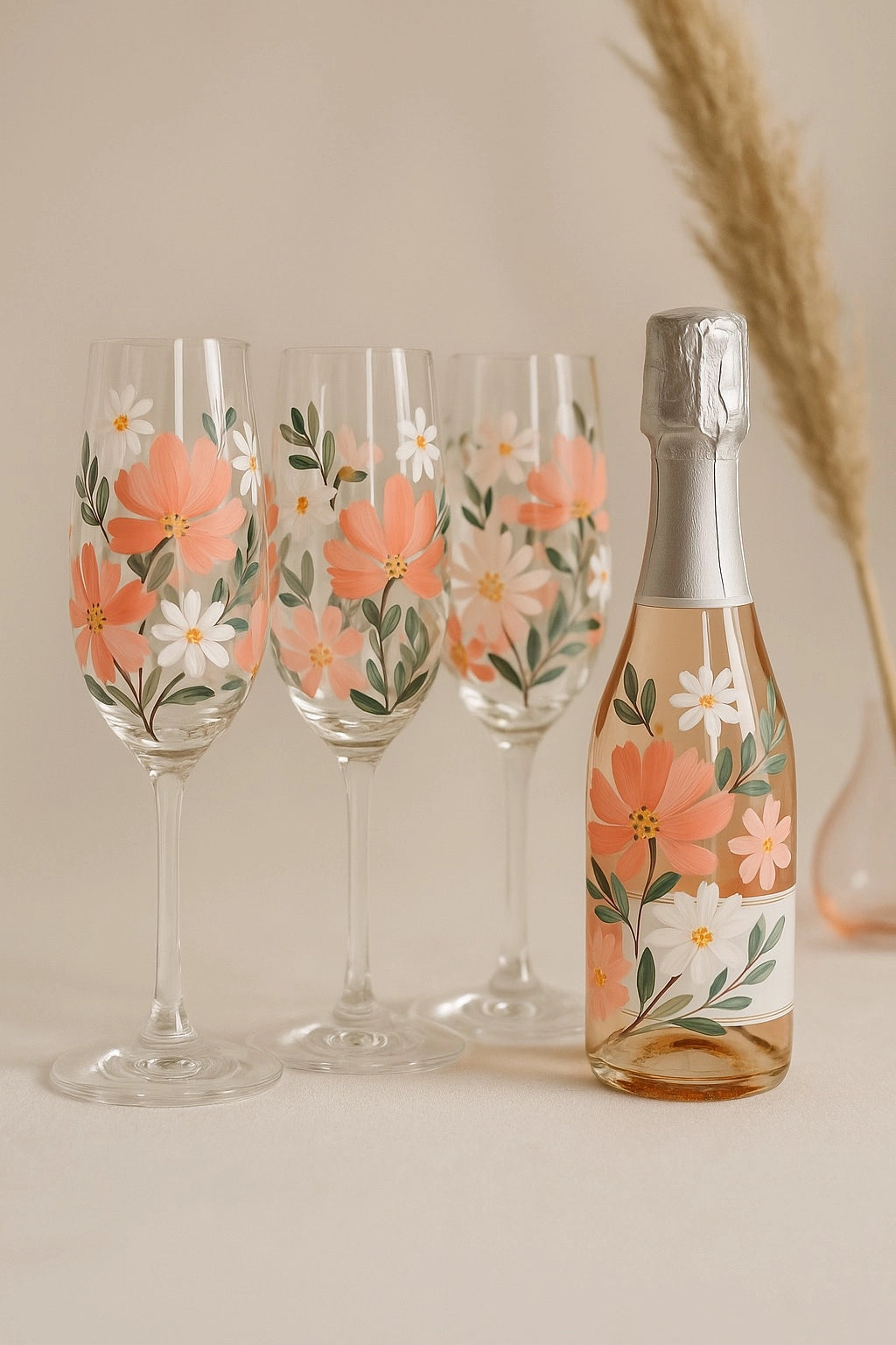 ♥ Jubiläums-Special ♥  Sektglas Painting