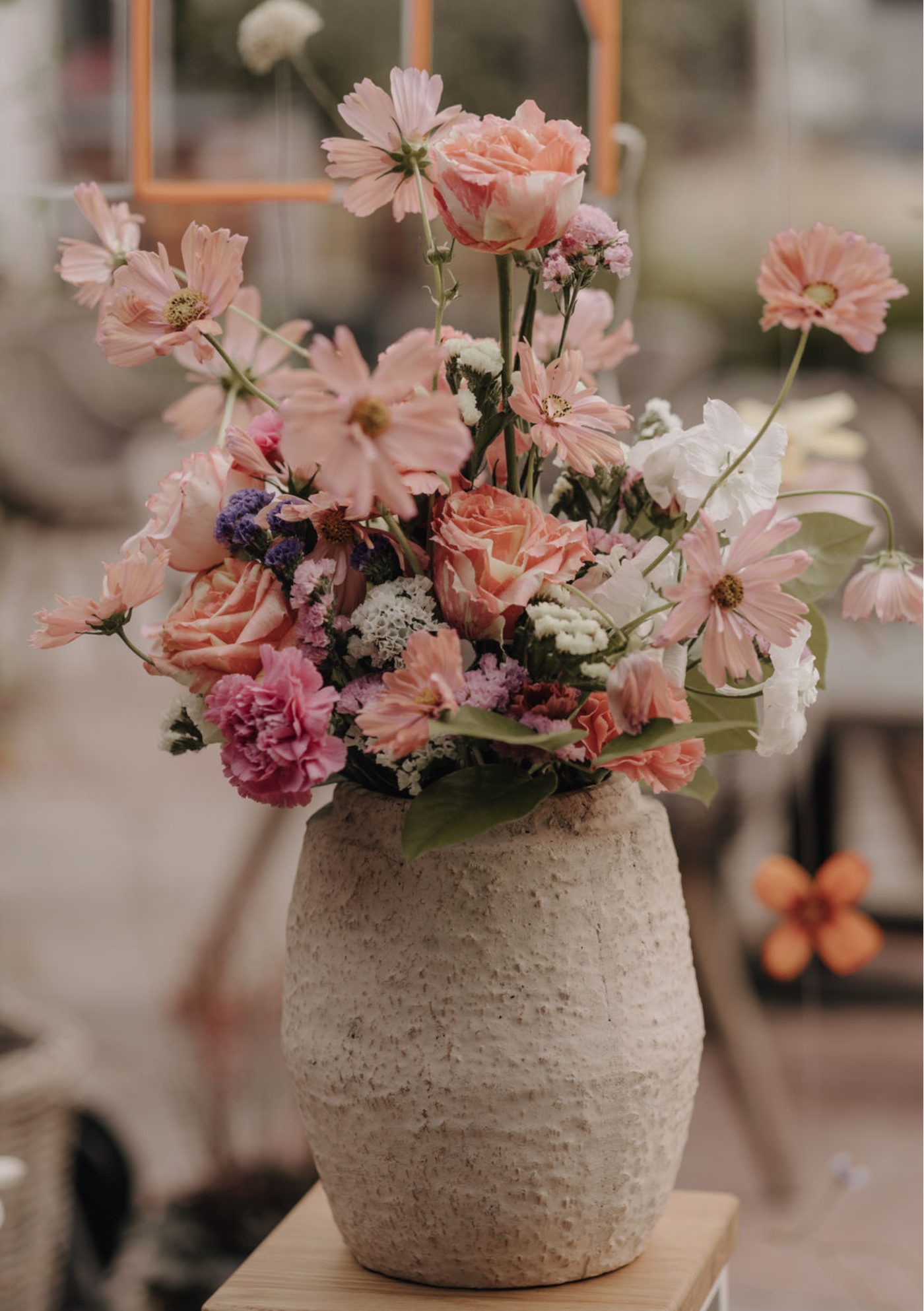 Blumengesteck fuer Eventdeko bei Brandingevent