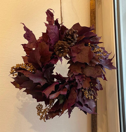 Herbstkranz binden