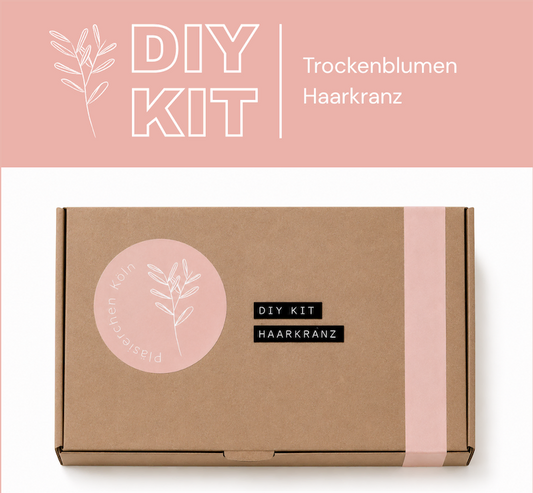 DIY Kit - Haarkranz/ Flowercrown aus Trockenblumen