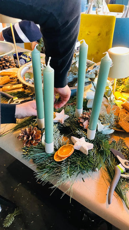 Adventskranz binden