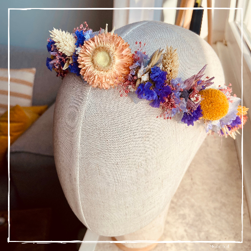 DIY Kit - Haarkranz/ Flowercrown aus Trockenblumen