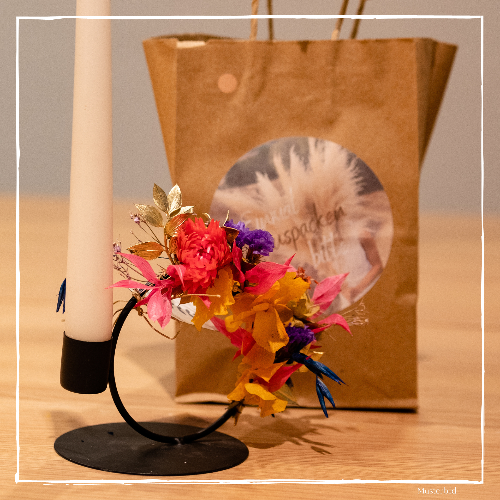 DIY Kit - Stabkerzen Hoop aus Trockenblumen